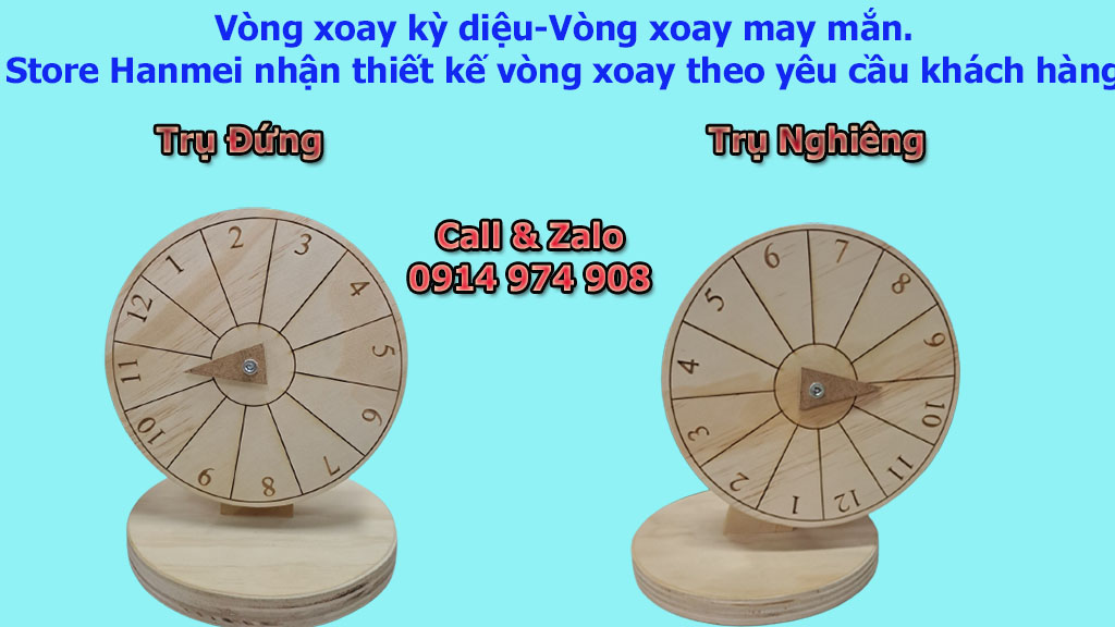 Thiết kế vòng quay may mắn bằng gỗ -Chuyên sản xuất đồ chơi bằng gỗ beech/ gỗ tràm/gỗ thông theo yêu cầu